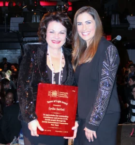 Lydia Sarfati Honored with the "Tower of Light Award" at the 11th Annual JICNY Gala